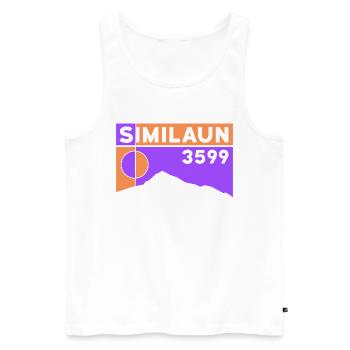 Similaun Glacier High Tour Hike Ötztal Tyrol - Men's Premium Organic Tank Top - white - Front - Michal (187cm)