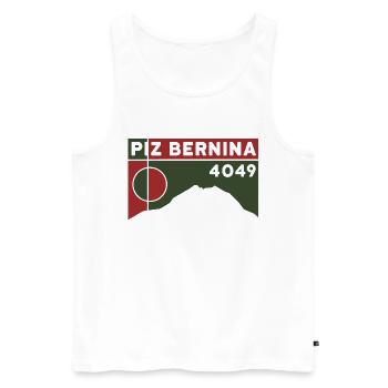 Piz Bernina Ascent Mountain Tour Mountain Tour Souvenir - Men's Premium Organic Tank Top - white - Front - Michal (187cm)