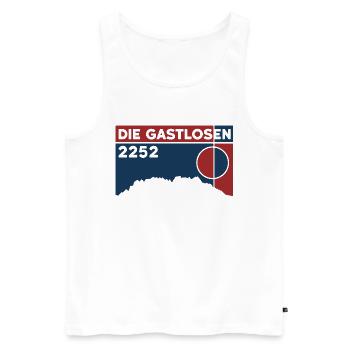 Die Gastlosen Berg Bergtour Klettern Wanderung - Männer Premium Bio Tank Top - Weiß - Vorne - AI Model Male 178 light (178cm)