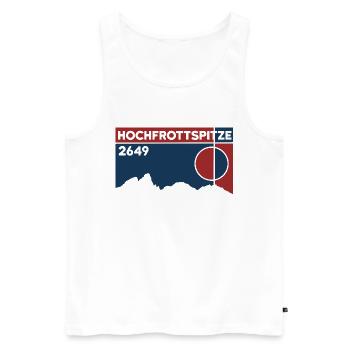 Hochfrottspitze Mädelegabel Überschreitung Wandern - Männer Premium Bio Tank Top - Weiß - Vorne - Michal (187cm)