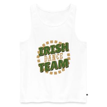 Irish Dance Team - Men's Premium Organic Tank Top - white - Front - Michal (187cm)