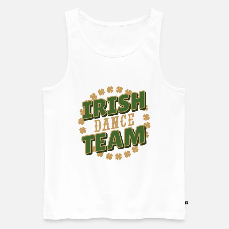 Irish Dance Team - Männer Premium Bio Tank Top - Weiß