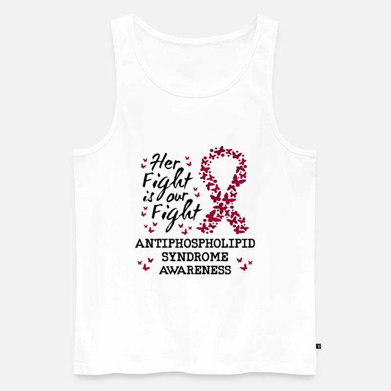 Antiphospholipid Syndrom Bewusstsein - Männer Premium Bio Tank Top - Weiß