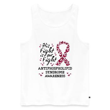 Antiphospholipid Syndrom Bewusstsein - Männer Premium Bio Tank Top - Weiß - Vorne - Michal (187cm)