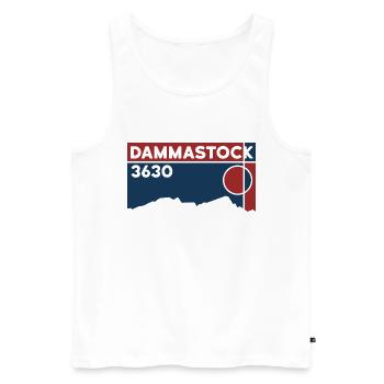 Dammastock Gletscher Besteigung Normalweg Souvenir - Männer Premium Bio Tank Top - Weiß - Vorne - AI Model Male 178 light (178cm)