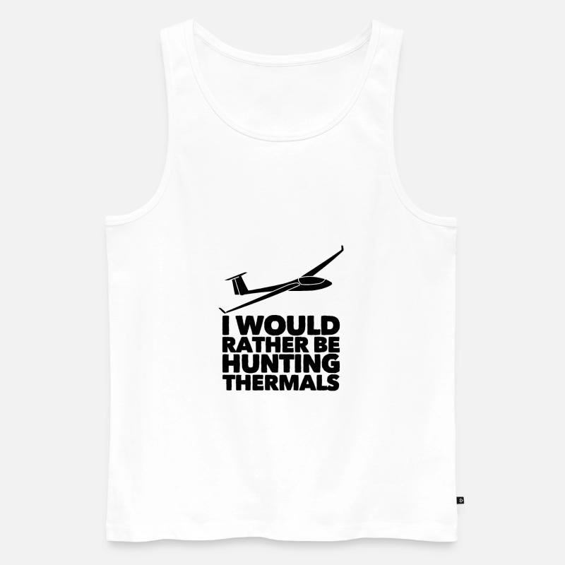 Glider Gliding Gliding Gift Idea - Men's Premium Organic Tank Top - white