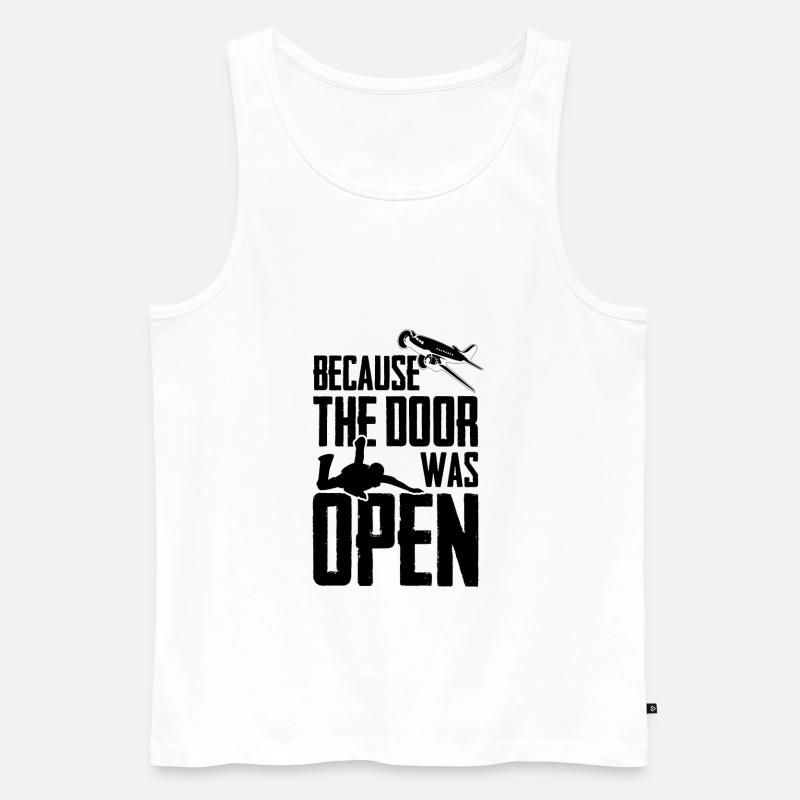 Skydiving | Skydive Skydiver Flugzeug Geschenkidee - Männer Premium Bio Tank Top - Weiß