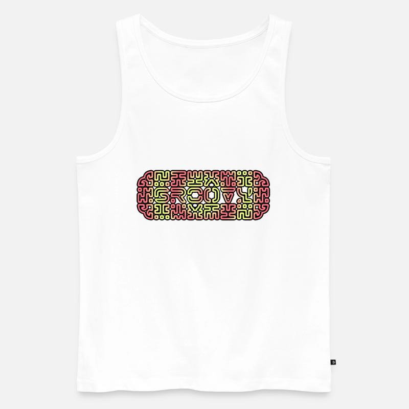 RFGROOVY2 - B - Männer Premium Bio Tank Top - Weiß