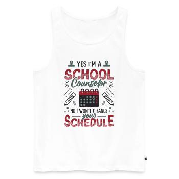 Ja, Ich Bin Ein Schulberater Nein. - Männer Premium Bio Tank Top - Weiß - Vorne - AI Model Male 178 light (178cm)