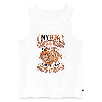 Ich Bin Es, Um Den Sie Sich Sorgen Machen Sollten. - Männer Premium Bio Tank Top - Weiß - Vorne - Michal (187cm)
