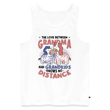 Auf Wiedersehen Und Abschied, Umzugsgroßmutter - Männer Premium Bio Tank Top - Weiß - Vorne - Michal (187cm)