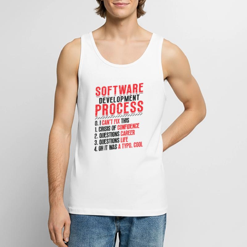 Software development process, programming Men's Premium Organic Tank Top