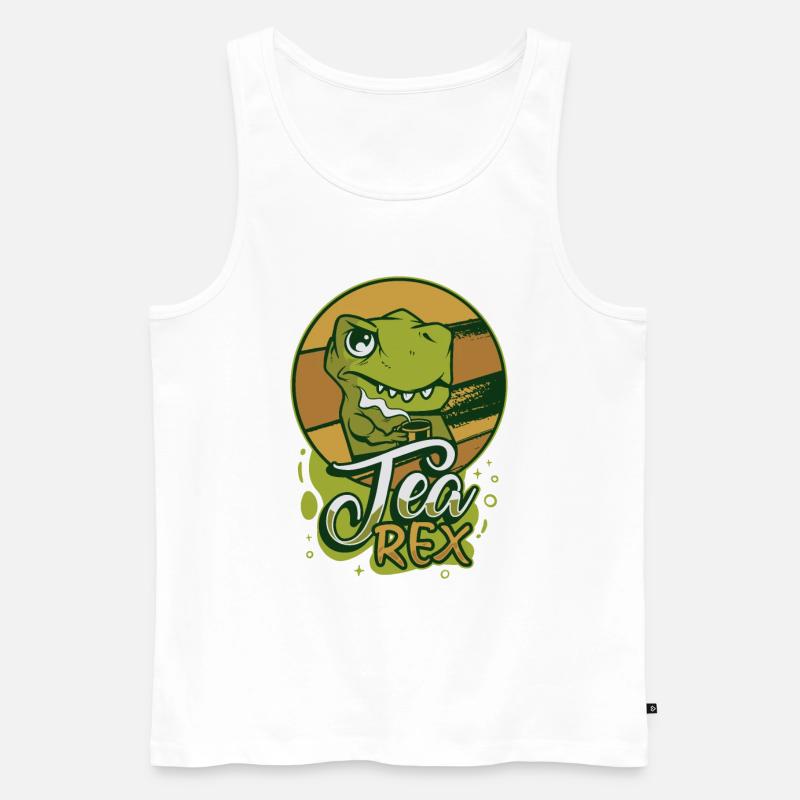 Tee-Experte Teetrinker Teesüchtiger Tee-Enthusiast - Männer Premium Bio Tank Top - Weiß