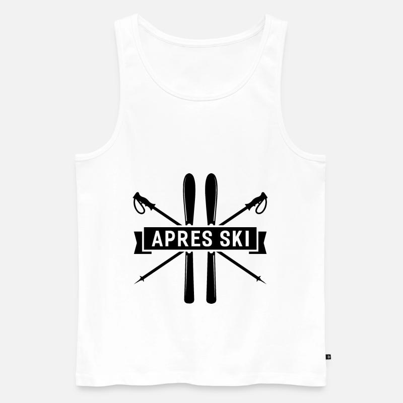 Apres Ski - - Männer Premium Bio Tank Top - Weiß