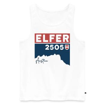 Elfer Berg Elferspitze Randonnée Normalweg Tirol - Débardeur bio Premium Homme - blanc - Devant - Michal (187cm)