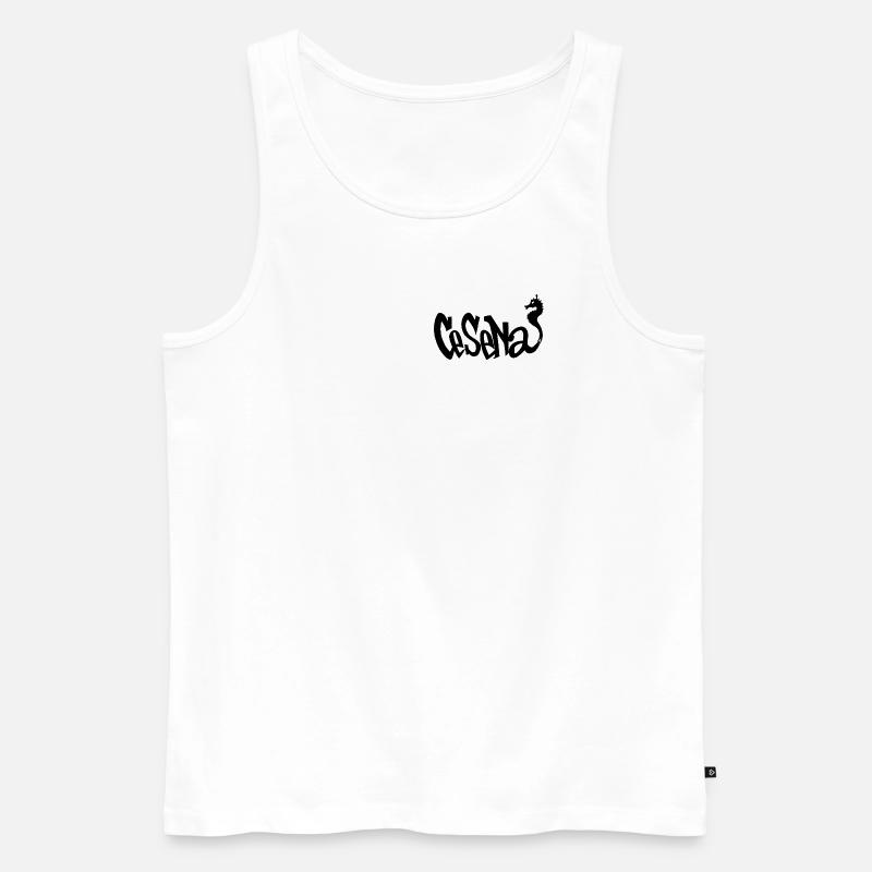 Wacholderdrossel - Männer Premium Bio Tank Top - Weiß