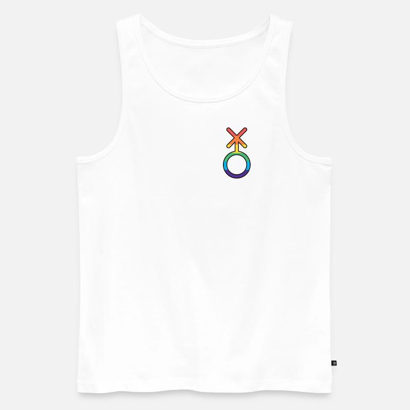Nonbinary Nuance - Männer Premium Bio Tank Top - Weiß