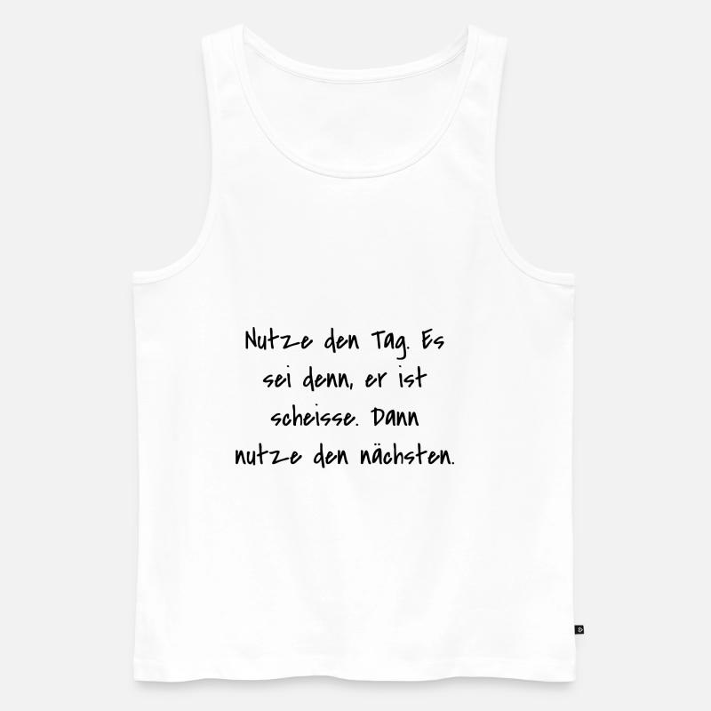 Spruch - Männer Premium Bio Tank Top - Weiß