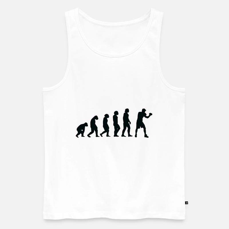 Evolution Boxing - Bo - Männer Premium Bio Tank Top - Weiß