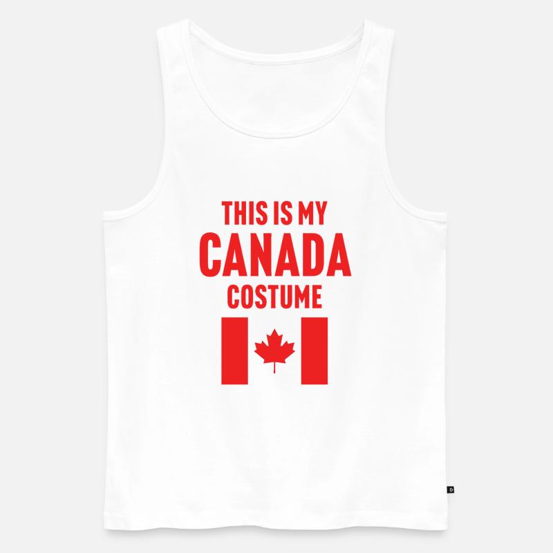This my Canada costume - Men's Premium Organic Tank Top - white