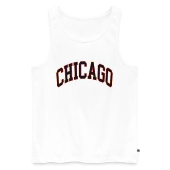 Chicago - Débardeur bio Premium Homme - blanc - Devant - Michal (187cm)
