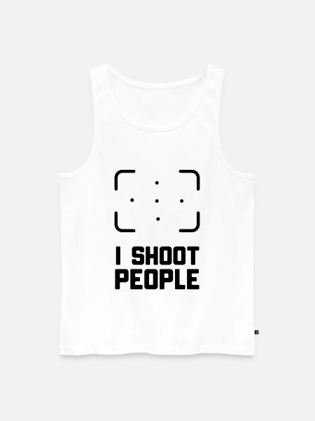FOTOGRAF - Männer Premium Bio Tank Top - Weiß