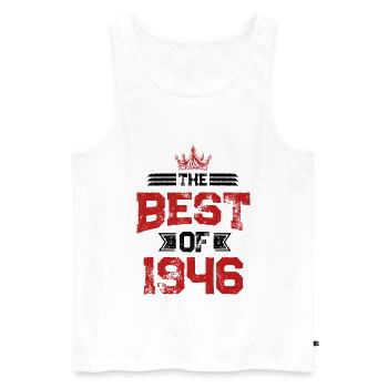 1946 best of - Débardeur bio Premium Homme - blanc - Devant - Michal (187cm)
