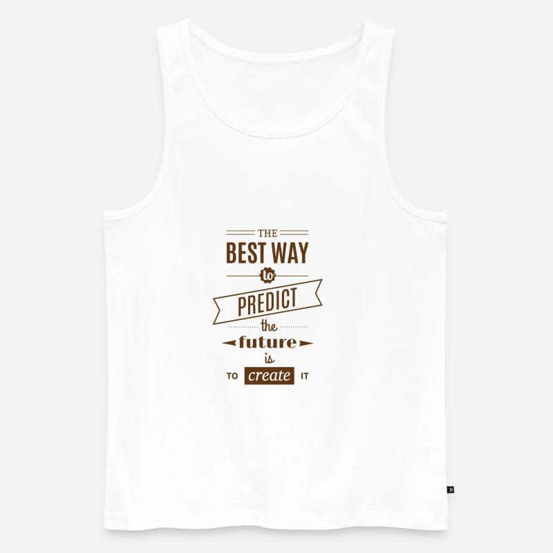 Zukunft - Männer Premium Bio Tank Top - Weiß