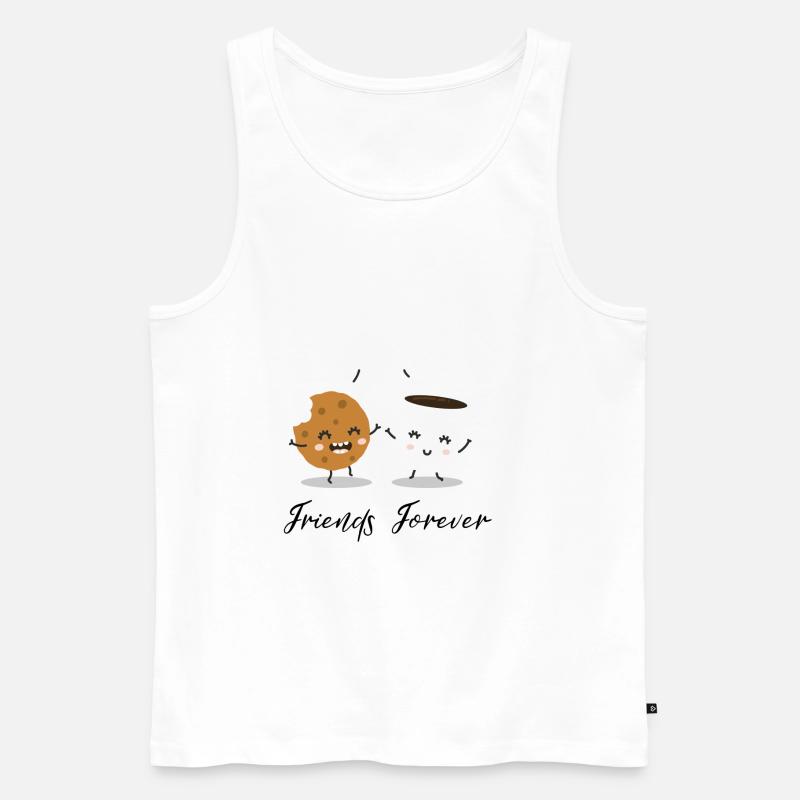Freunde - Männer Premium Bio Tank Top - Weiß