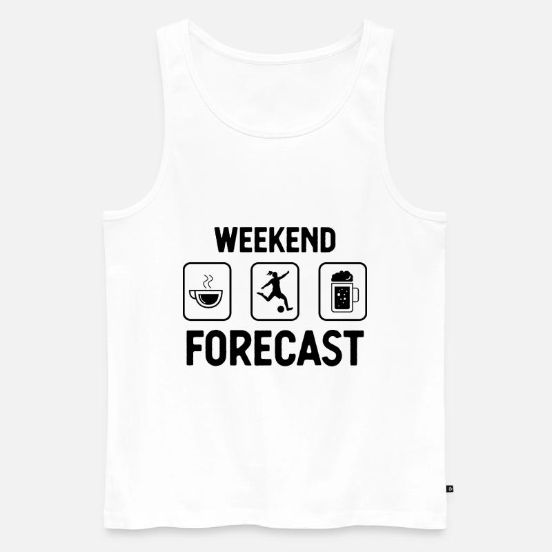 Wochenendprognose 2 - (2) - Männer Premium Bio Tank Top - Weiß