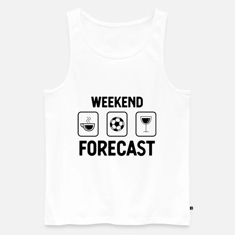 Wochenendprognose - - Männer Premium Bio Tank Top - Weiß