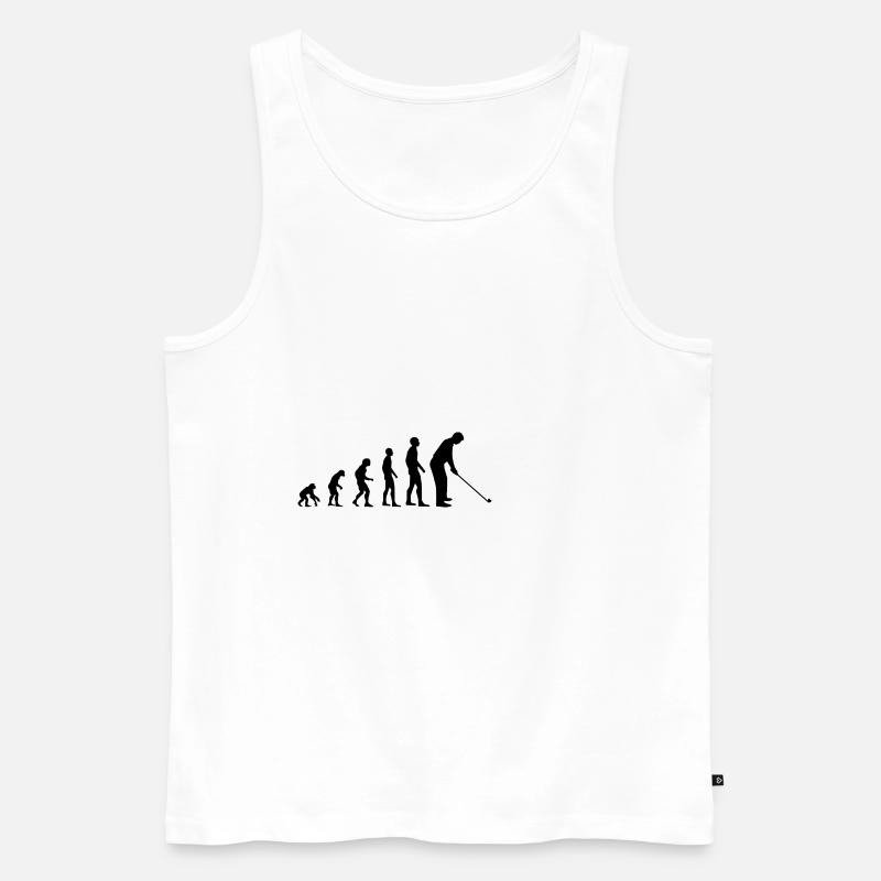Evolution Golf - Männer Premium Bio Tank Top - Weiß