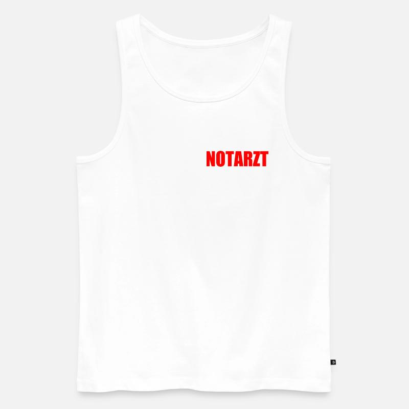 Notarzt - Männer Premium Bio Tank Top - Weiß