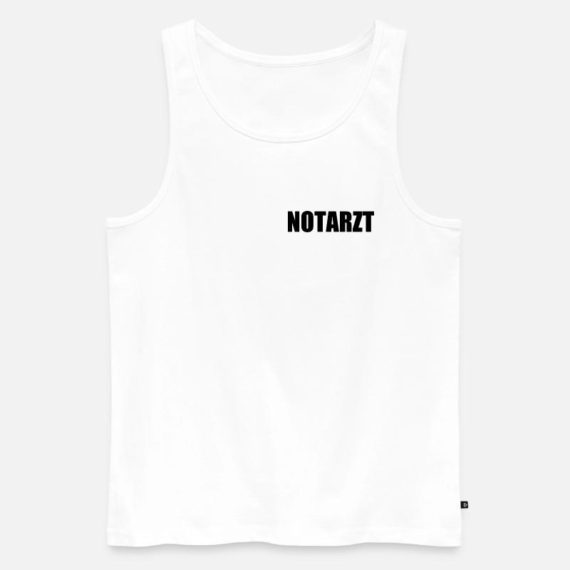 Notarzt - Männer Premium Bio Tank Top - Weiß