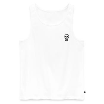 Punk Rock - Männer Premium Bio Tank Top - Weiß - Vorne - Michal (187cm)