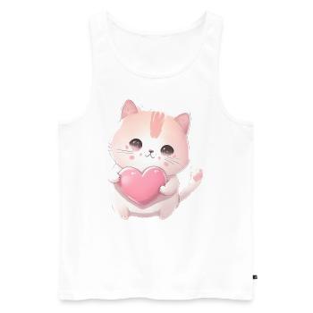 Teddy Bear Cuddly Toy Toy Sleep T-shirt - Débardeur bio Premium Homme - blanc - Devant - Michal (187cm)