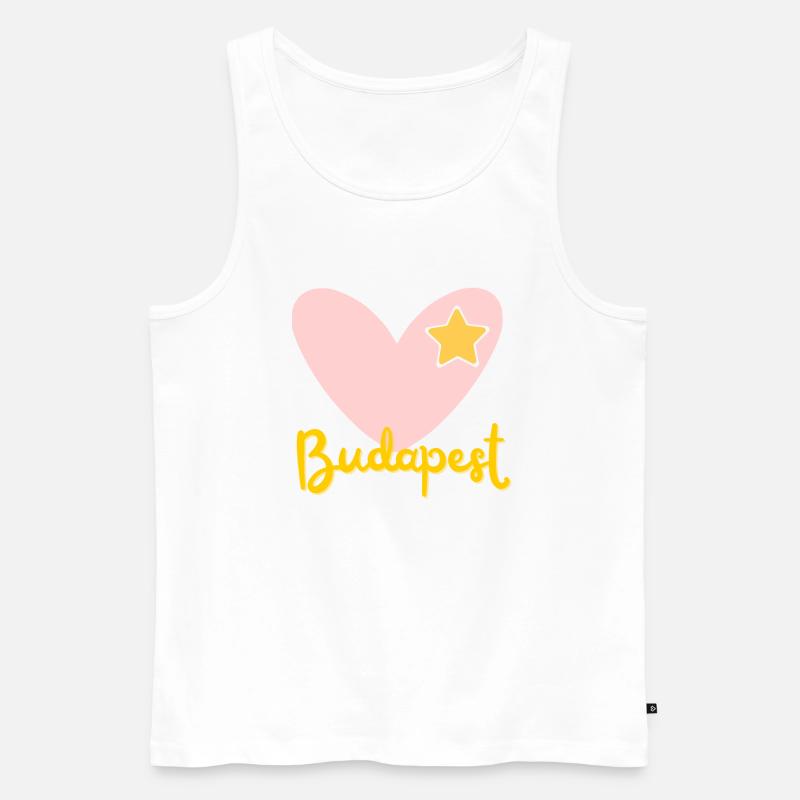 Budapest - Ungarn - Souvenir - Geschenk - Männer Premium Bio Tank Top - Weiß