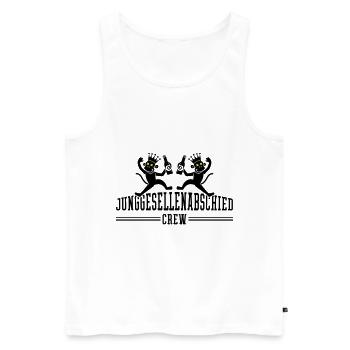 Junggesellenabschied Crew Jga Party - Männer Premium Bio Tank Top - Weiß - Vorne - Michal (187cm)