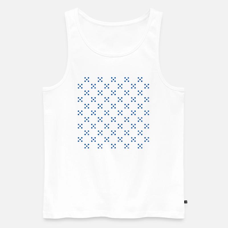 Muster - Männer Premium Bio Tank Top - Weiß