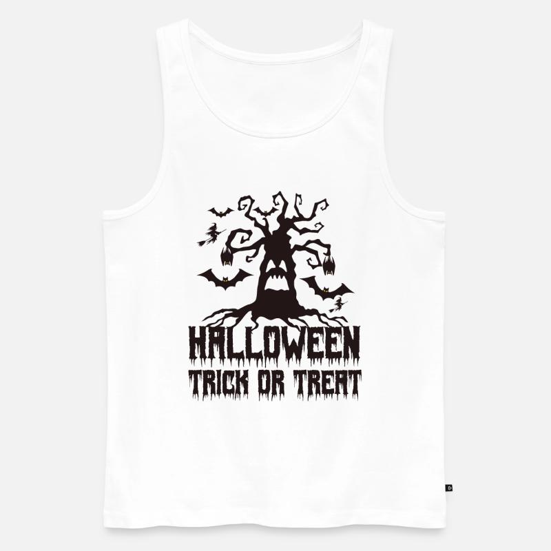 Halloween | Süßes oder Saures - Männer Premium Bio Tank Top - Weiß