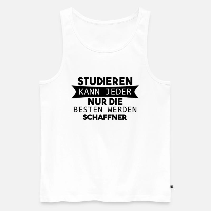 Schaffner Geschenk - Männer Premium Bio Tank Top - Weiß