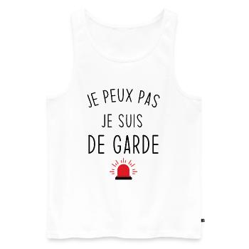 I can't I'm on call - Men's Premium Organic Tank Top - white - Front - Michal (187cm)