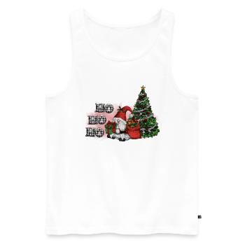 Weihnachten Santa Claus Merry Christmas - Men's Premium Organic Tank Top - white - Front - Michal (187cm)