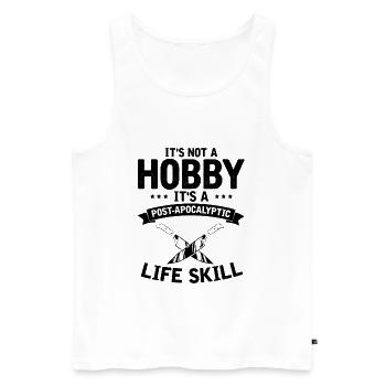 Dirty Thoughts Clean Knife Knife Collector - Men's Premium Organic Tank Top - white - Front - Michal (187cm)