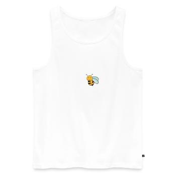 Lustiges Azubine Geschenk I Ausbildung Azubiene - Männer Premium Bio Tank Top - Weiß - Vorne - Michal (187cm)