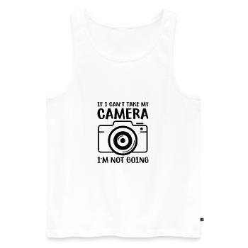 Fotograf Lustig Fotografieren Fotografie Spruch - Männer Premium Bio Tank Top - Weiß - Vorne - Michal (187cm)