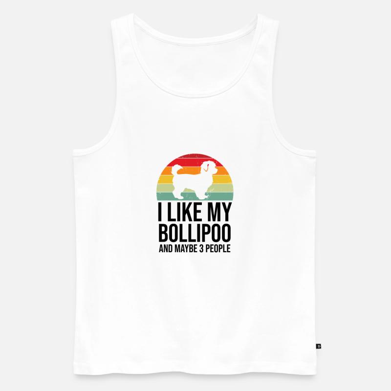 Bollipoo - Männer Premium Bio Tank Top - Weiß
