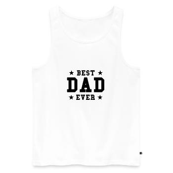 Meilleur cadeau de papa pour la fête des pères - Débardeur bio Premium Homme - blanc - Devant - Michal (187cm)