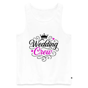 Wedding Team Bride Groom - Men's Premium Organic Tank Top - white - Front - Michal (187cm)