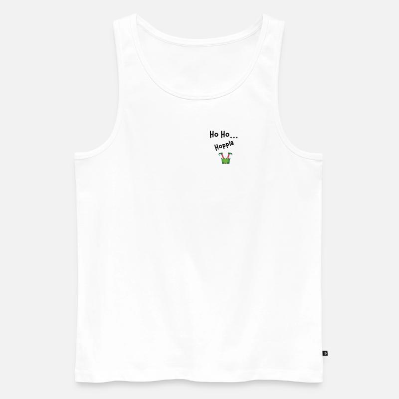 Ho Ho Hoppla - Männer Premium Bio Tank Top - Weiß